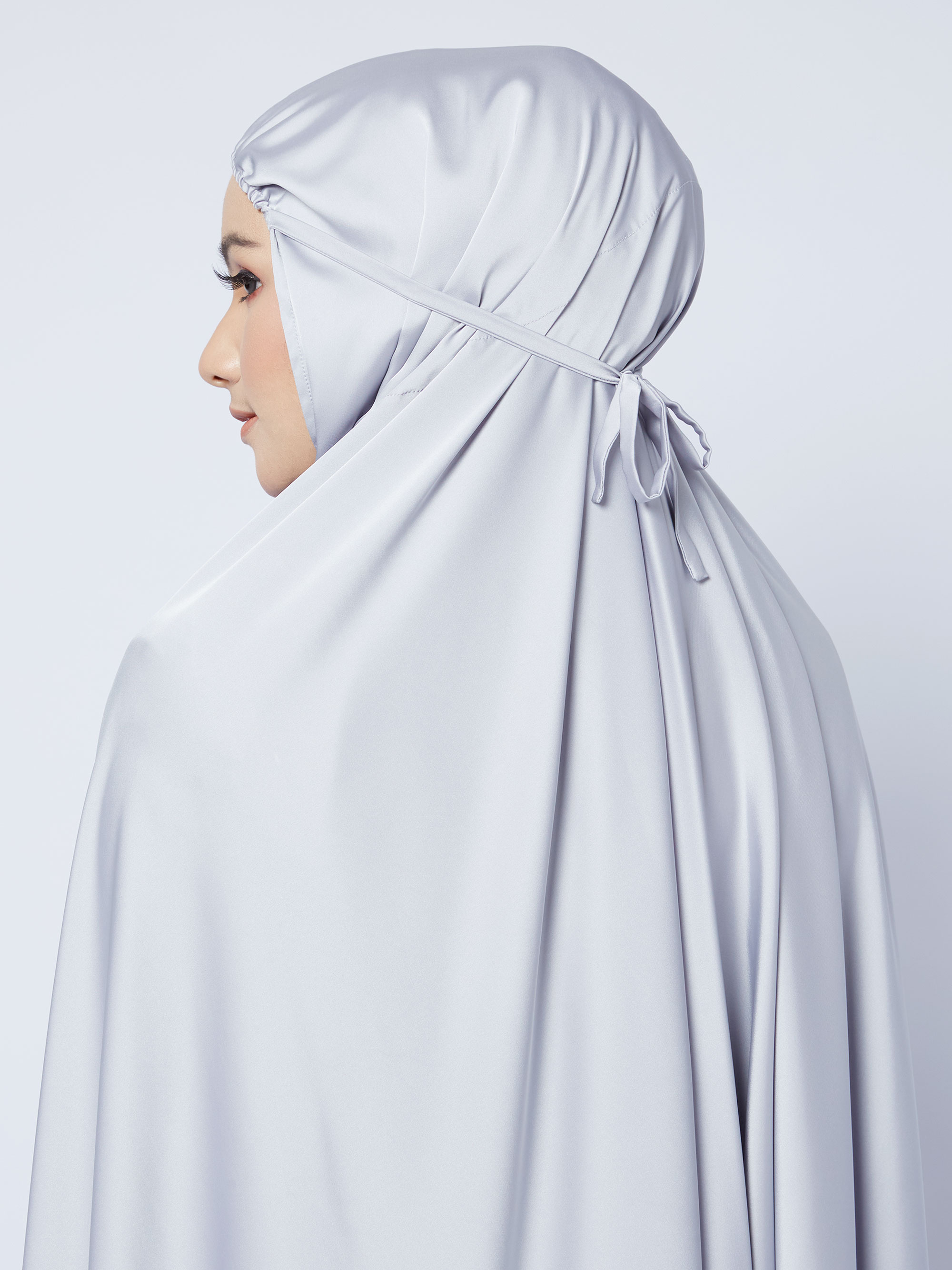 Id Robe Malika Prayer Robe Silver - Ivory White