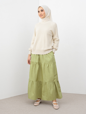 eaphi SCARF MOTIF KNIT SKIRT ivory(eaphi scarf motif knit eaphi SCARF MOTIF KNIT SKIRT ivory(eaphi scarf motif knit